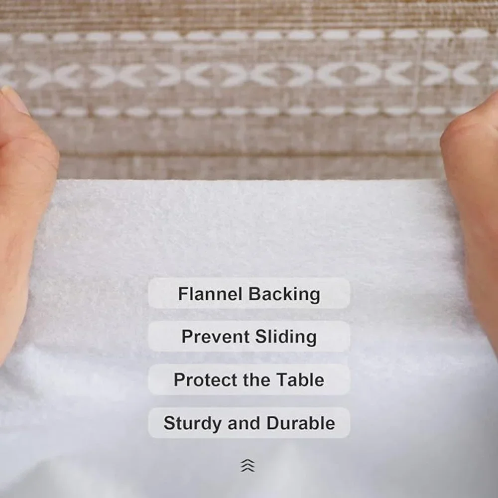 4/$12~Round Vinyl Tablecloth NWOT - Picture 5 of 11